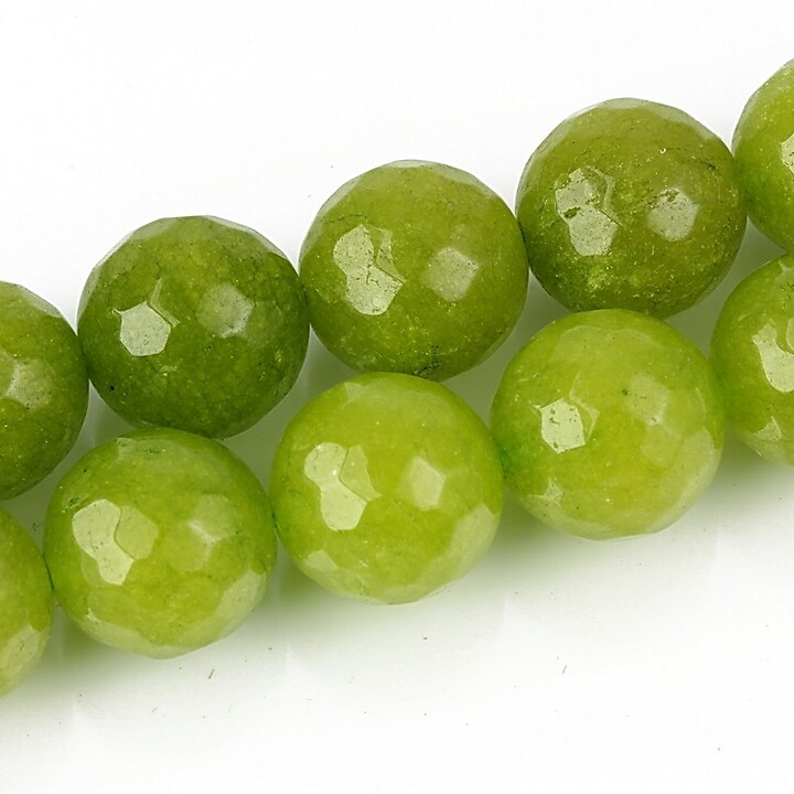 Jad sfere fatetate 12mm - verde olive