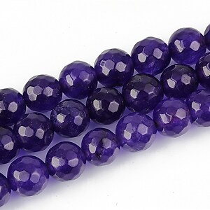 Jad sfere fatetate 8mm - mov inchis