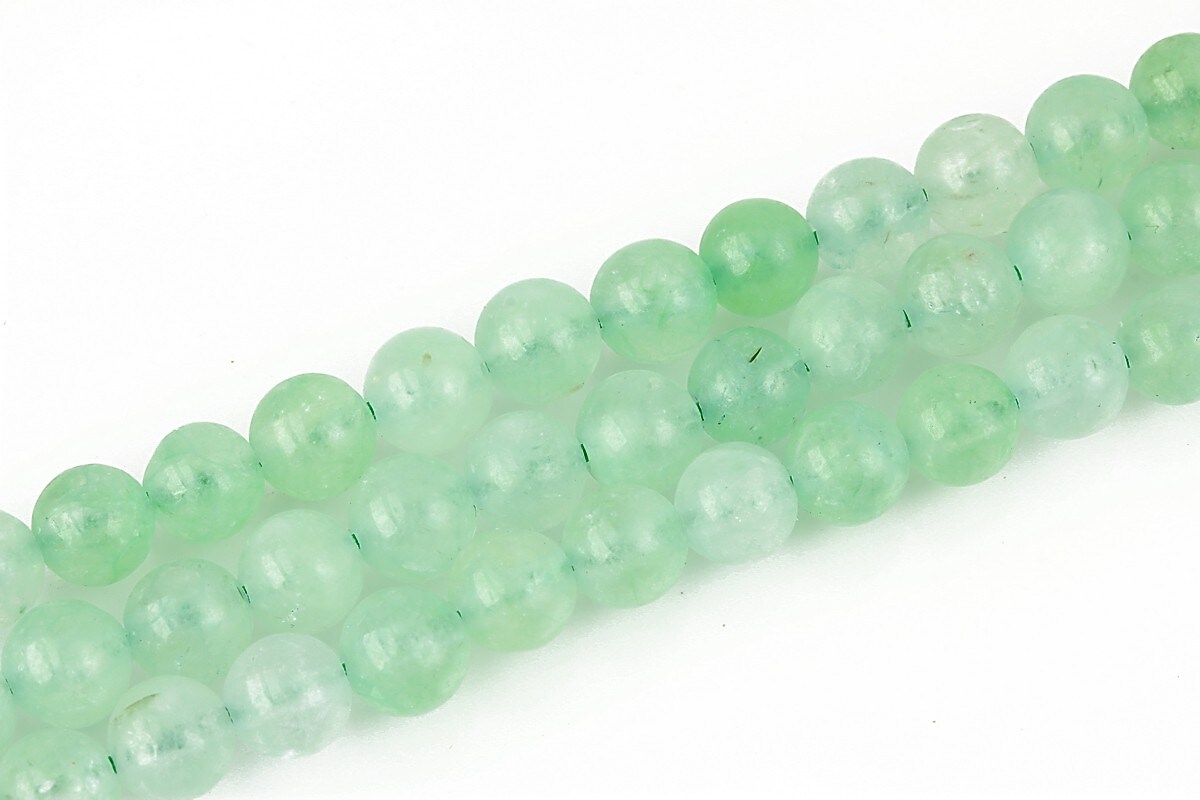 Jad Chalcedony sfere 6mm - verde deschis