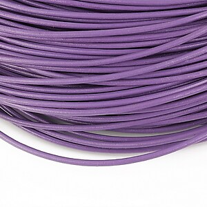 Snur piele naturala grosime 2mm (1m) - mov