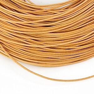 Snur piele naturala grosime 1mm (1m) - maro