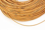 Snur piele naturala grosime 1mm (1m) - maro deschis