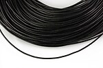 Snur piele naturala grosime 1,2mm (1m) - negru