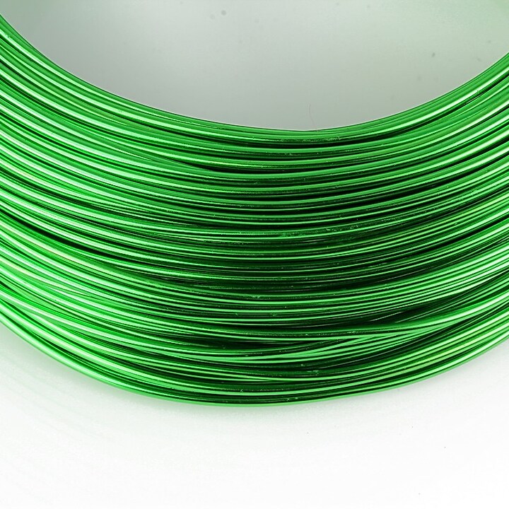 Sarma de modelaj aluminiu, grosime 1,5mm, 1 metru - verde
