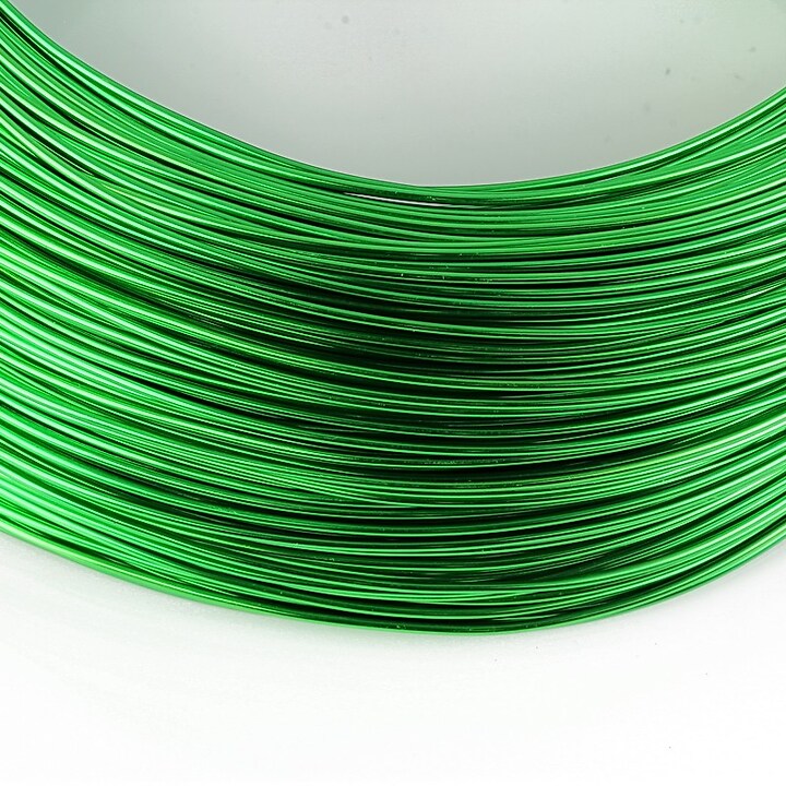 Sarma de modelaj aluminiu, grosime 1mm, 1 metru - verde