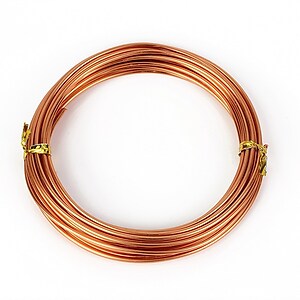 Sarma de modelaj aluminiu, grosime 2mm, colac 5m - rose gold