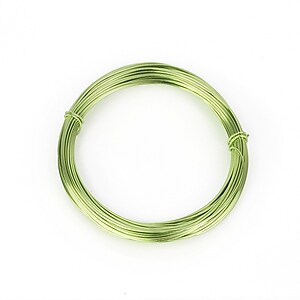 Sarma de modelaj aluminiu, grosime 1mm, colac 10m - verde deschis