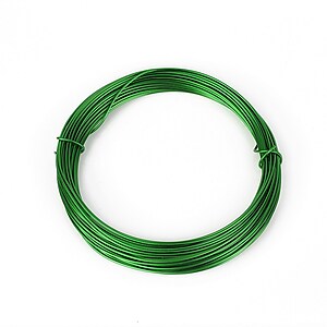 Sarma de modelaj aluminiu, grosime 1mm, colac 10m - verde