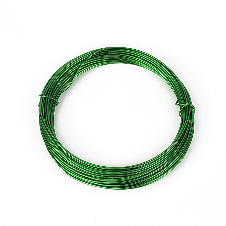 Sarma de modelaj aluminiu, grosime 1mm, colac 10m - verde