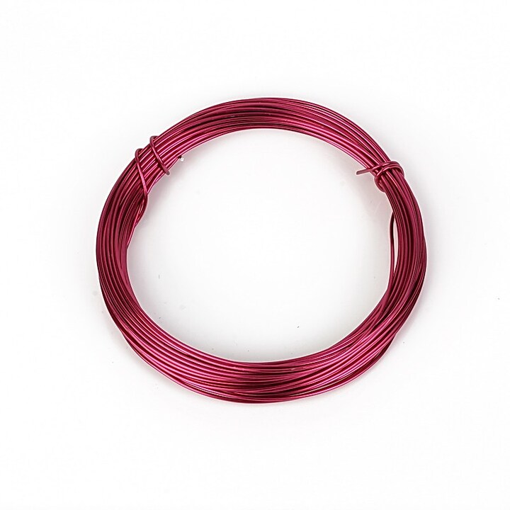 Sarma de modelaj aluminiu, grosime 1mm, colac 10m - magenta