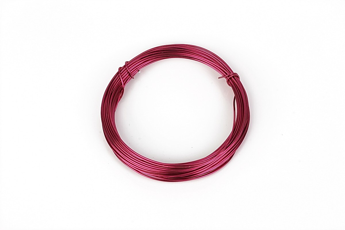 Sarma de modelaj aluminiu, grosime 1mm, colac 10m - magenta