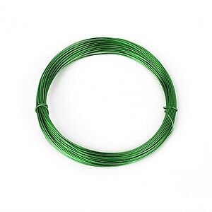 Sarma de modelaj aluminiu, grosime 0,8mm, colac 10m - verde