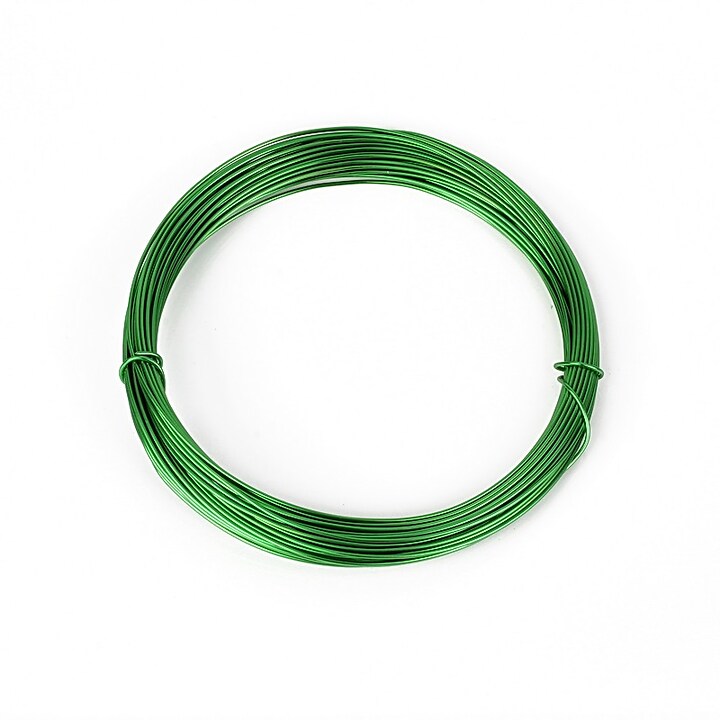 Sarma de modelaj aluminiu, grosime 0,8mm, colac 10m - verde