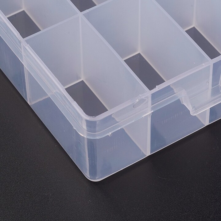 Cutie plastic pentru margele cu 24 compartimente 19x13x3,6cm