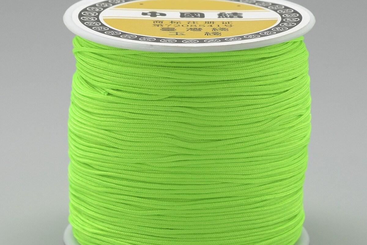 Snur nylon grosime 0,8mm, rola de 100m - verde neon