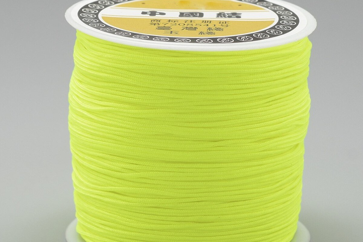 Snur nylon grosime 0,8mm, rola de 100m - galben verzui neon