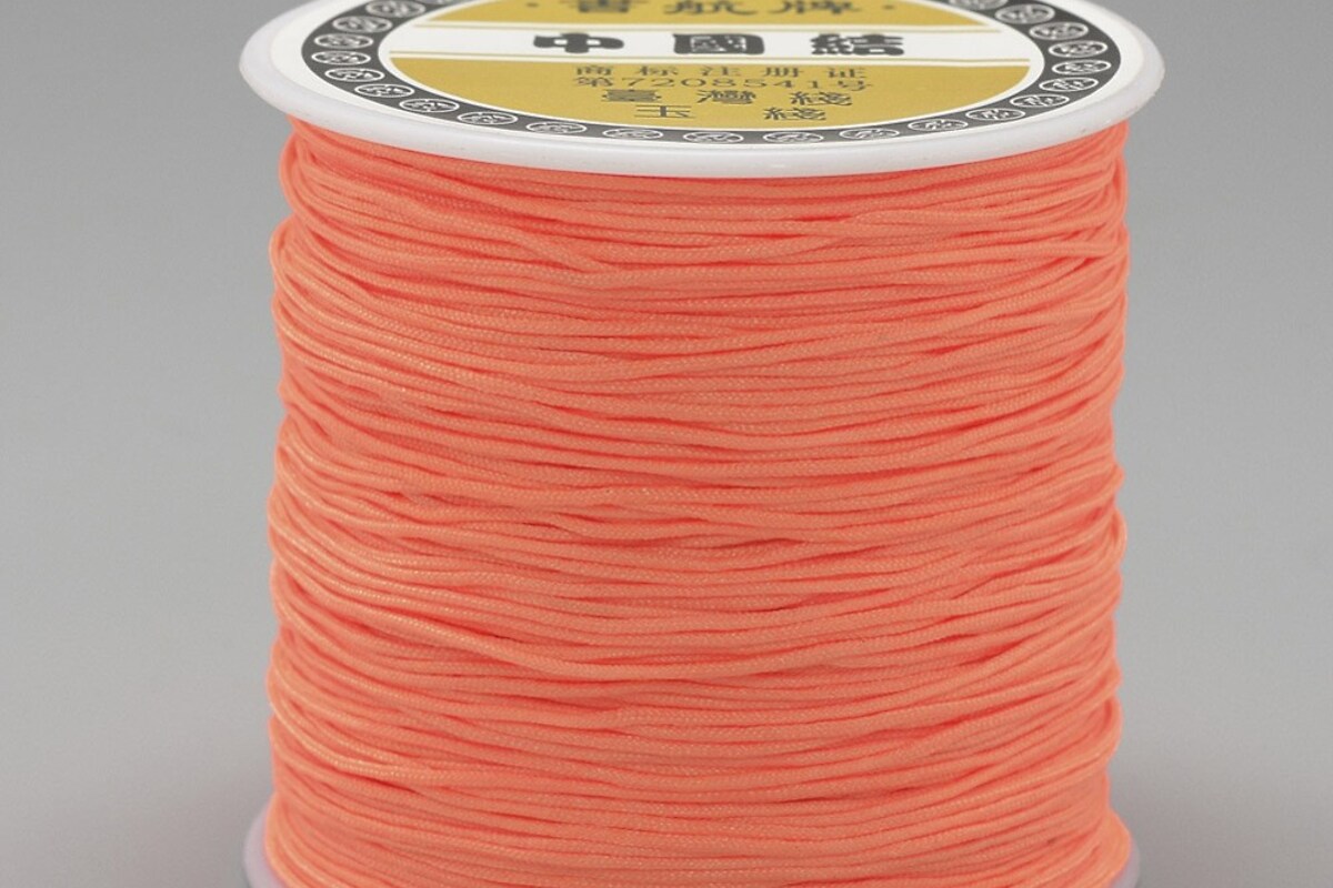 Snur nylon grosime 0,8mm, rola de 100m - portocaliu neon