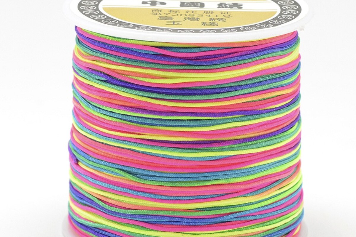 Snur nylon grosime 0,8mm, rola de 100m - multicolor