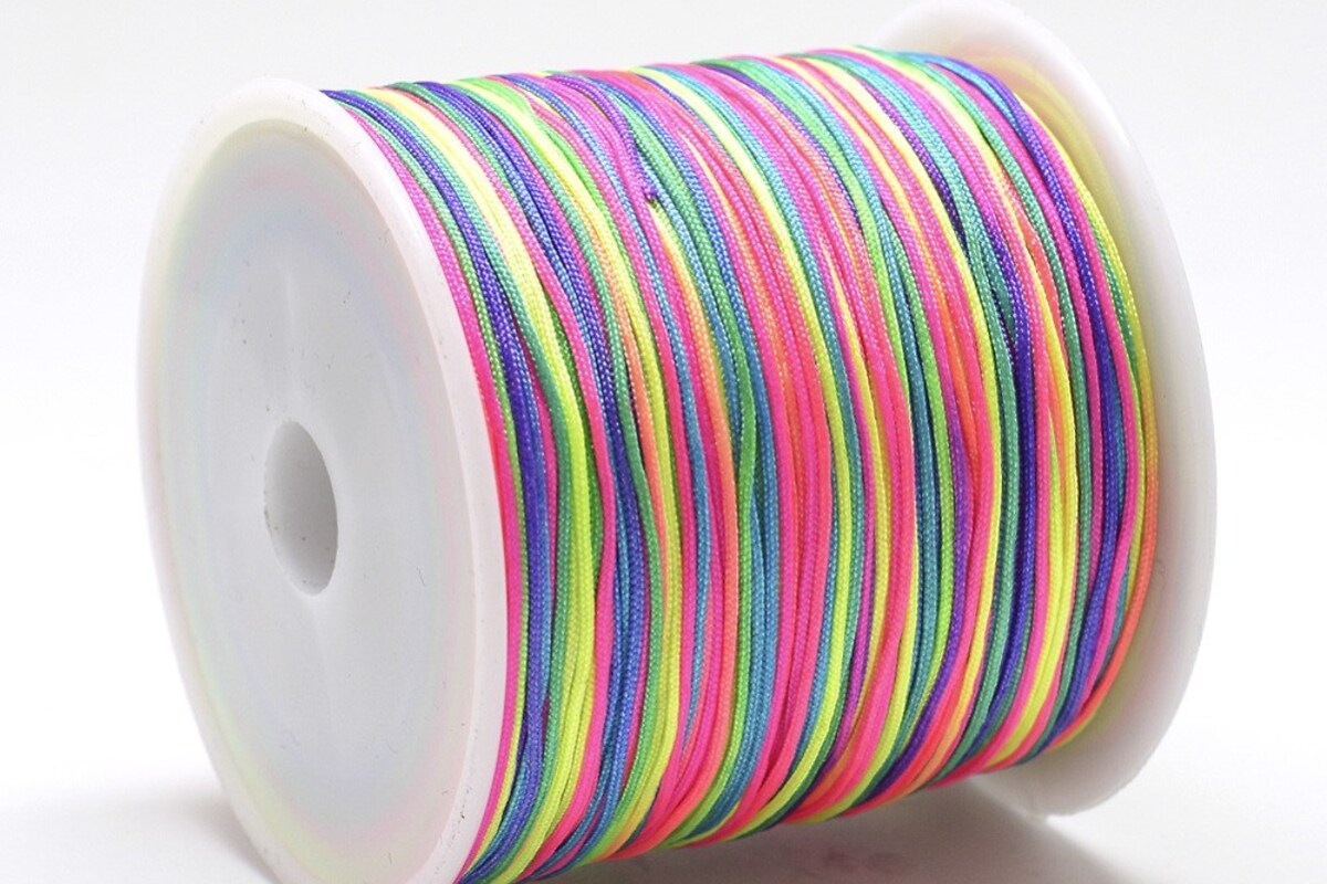 Snur nylon grosime 0,8mm, rola de 100m - multicolor