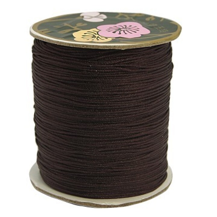 Snur nylon grosime 0,8mm, rola de 120m - maro inchis