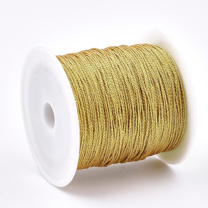 Snur nylon metalic grosime 1mm, rola de 100m - auriu