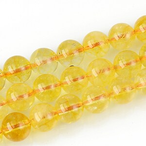 Cuart crystal sfere 8mm - galben
