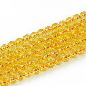 Cuart crystal sfere 4mm - galben