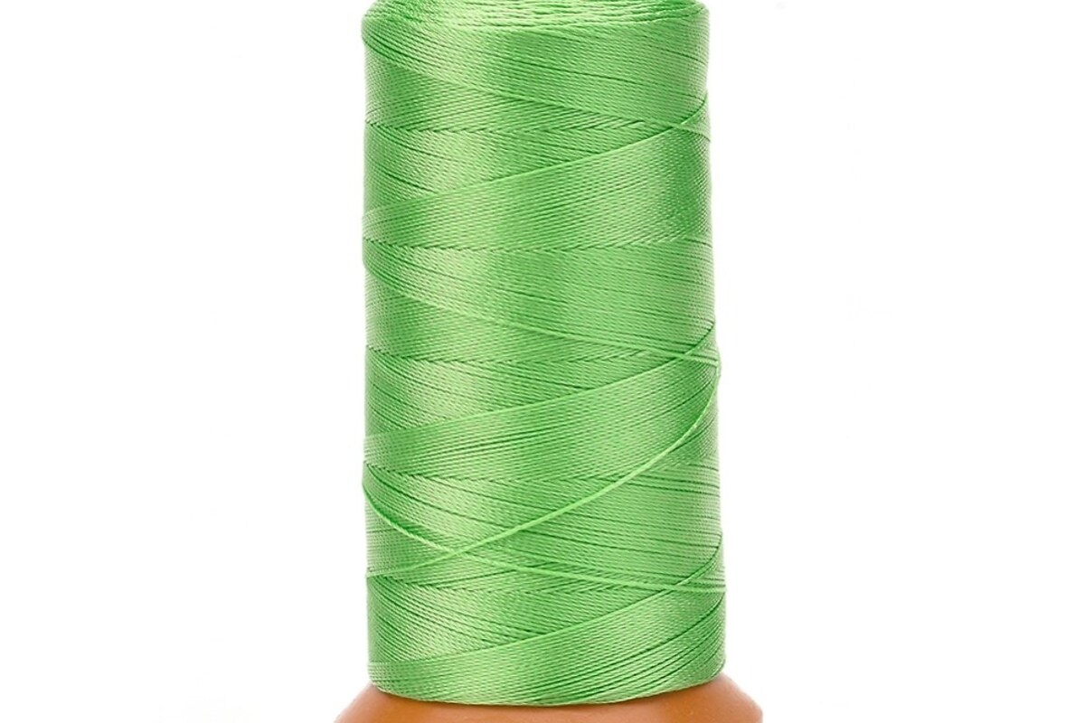 Ata de insirat margele 1mm, mosor de 240m - verde lime