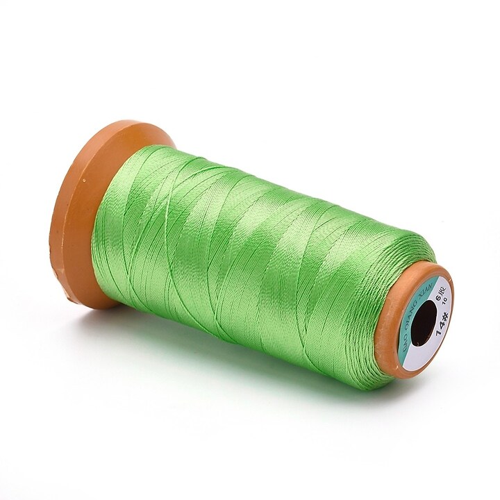 Ata de insirat margele 1mm, mosor de 240m - verde lime