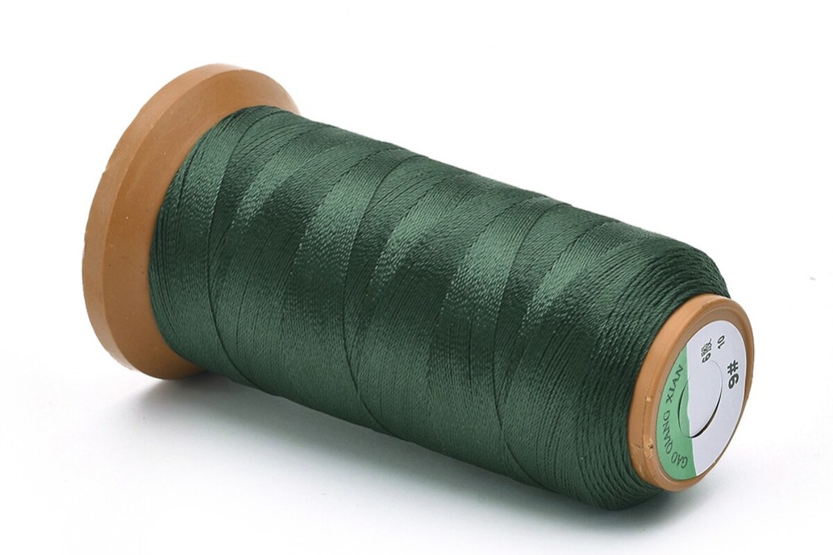 Ata de insirat margele 1mm, mosor de 240m - verde inchis