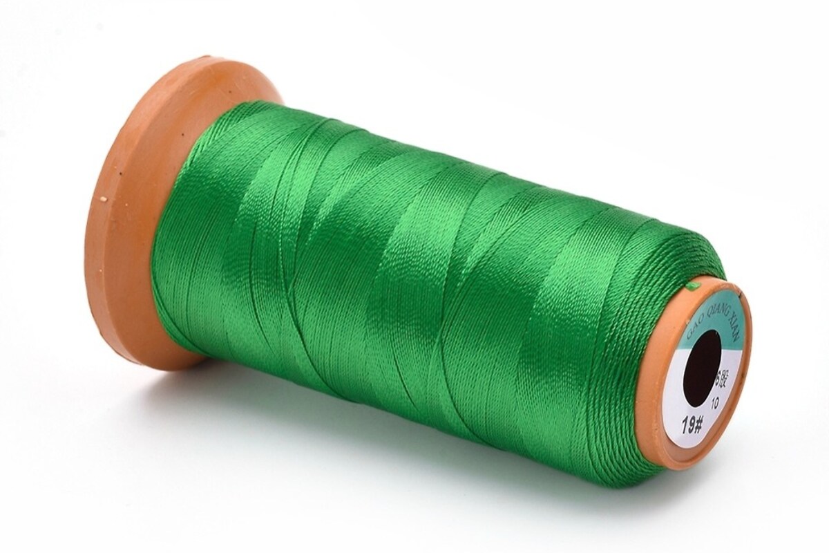 Ata de insirat margele 0,7mm, mosor de 400m - verde