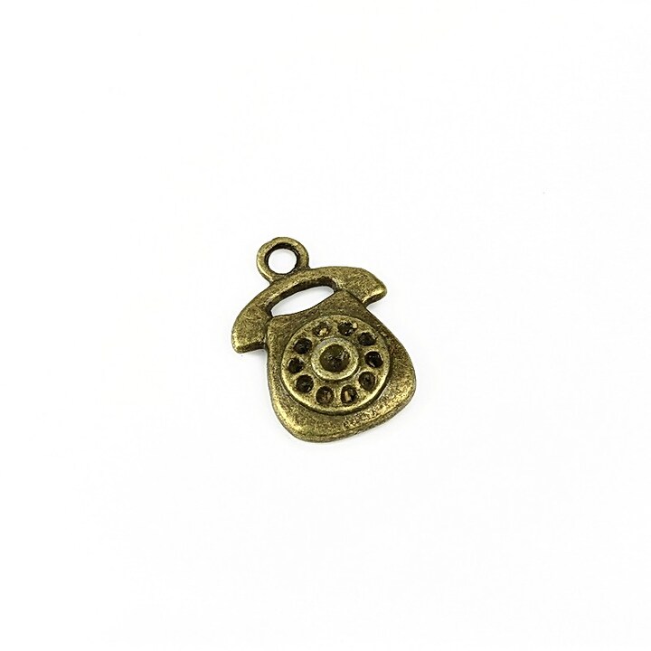 Charm bronz telefon 17x12mm