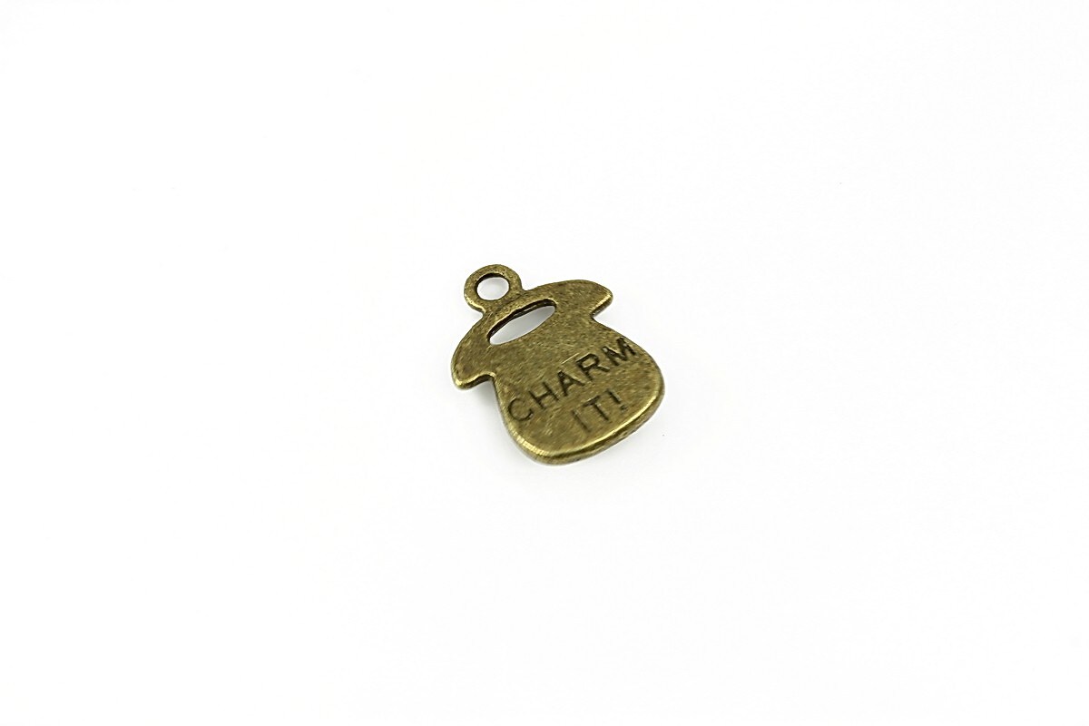 Charm bronz telefon 17x12mm