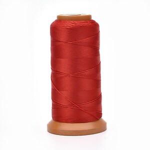 Ata de insirat margele 0,7mm, mosor de 400m - rosu