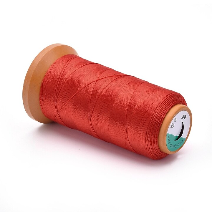 Ata de insirat margele 0,5mm, mosor de 550m - rosu