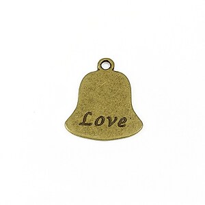 Charm bronz clopotel 21x18mm