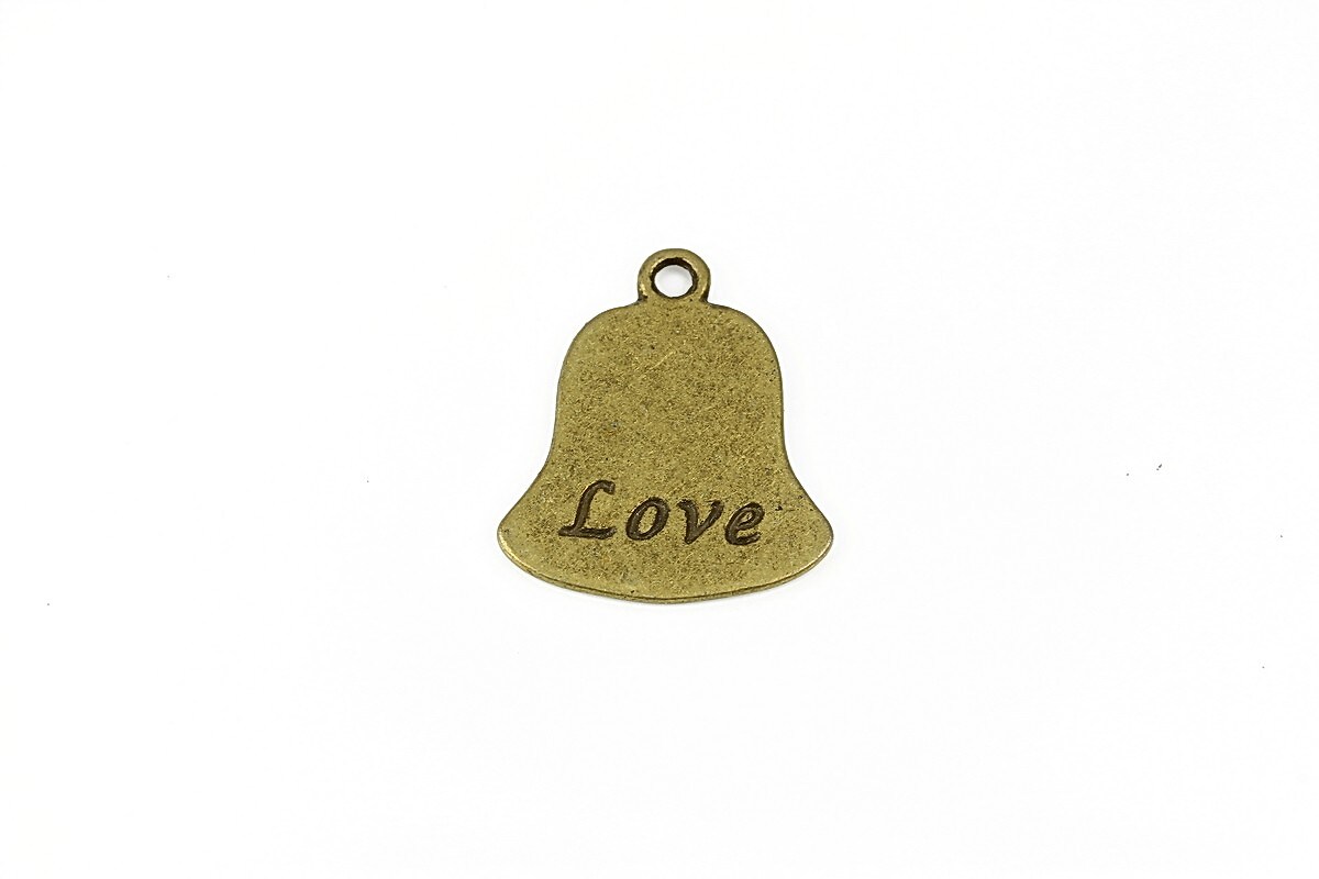 Charm bronz clopotel 21x18mm