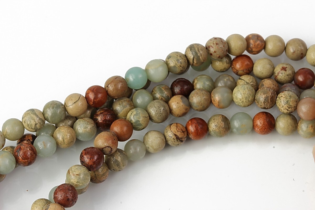 Aqua Terra Jasper sfere 4mm (10 buc.)