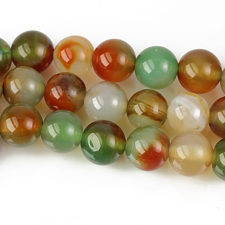 Agate striped sfere 8mm - autumn