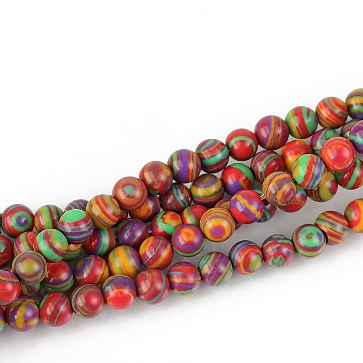 Compozit multicolor sfere 4mm (10 buc.)