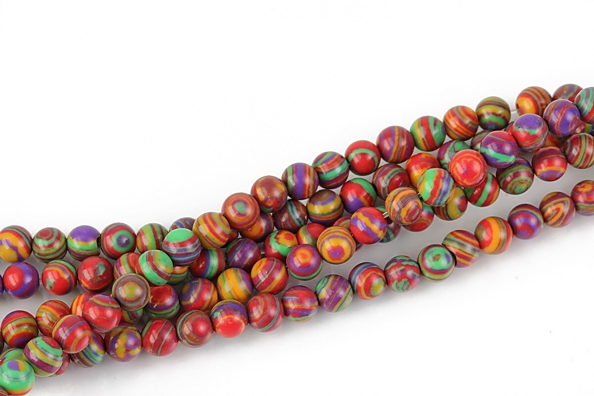 Compozit multicolor sfere 4mm (10 buc.)