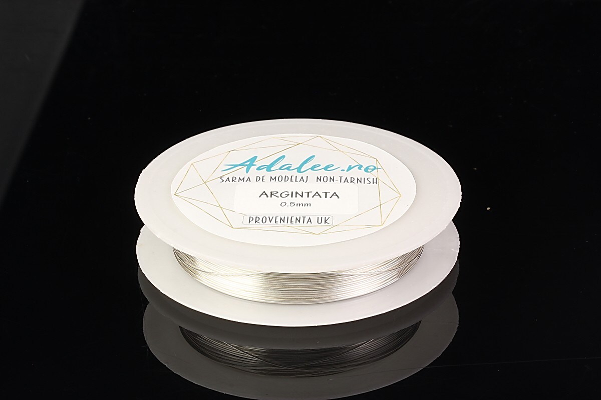 Rola sarma PLACATA CU ARGINT grosime 0,5 mm, rola 9m