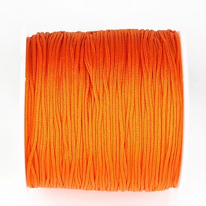 Snur nylon pentru bratari grosime 0,8mm, rola de 100m - portocaliu