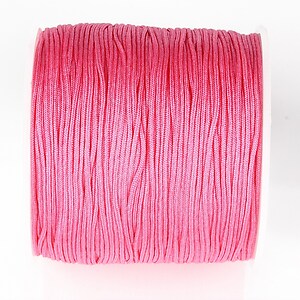 Snur nylon pentru bratari grosime 0,8mm, rola de 100m - roz corai