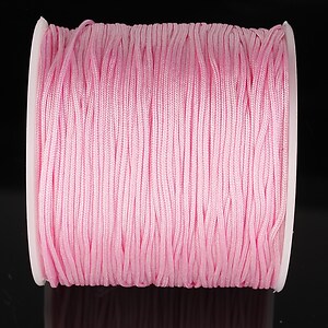 Snur nylon pentru bratari grosime 0,8mm, rola de 100m - roz deschis