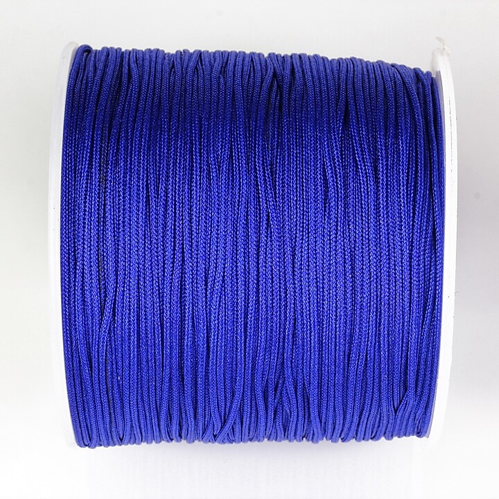 Snur nylon pentru bratari grosime 0,8mm, rola de 100m - albastru cobalt