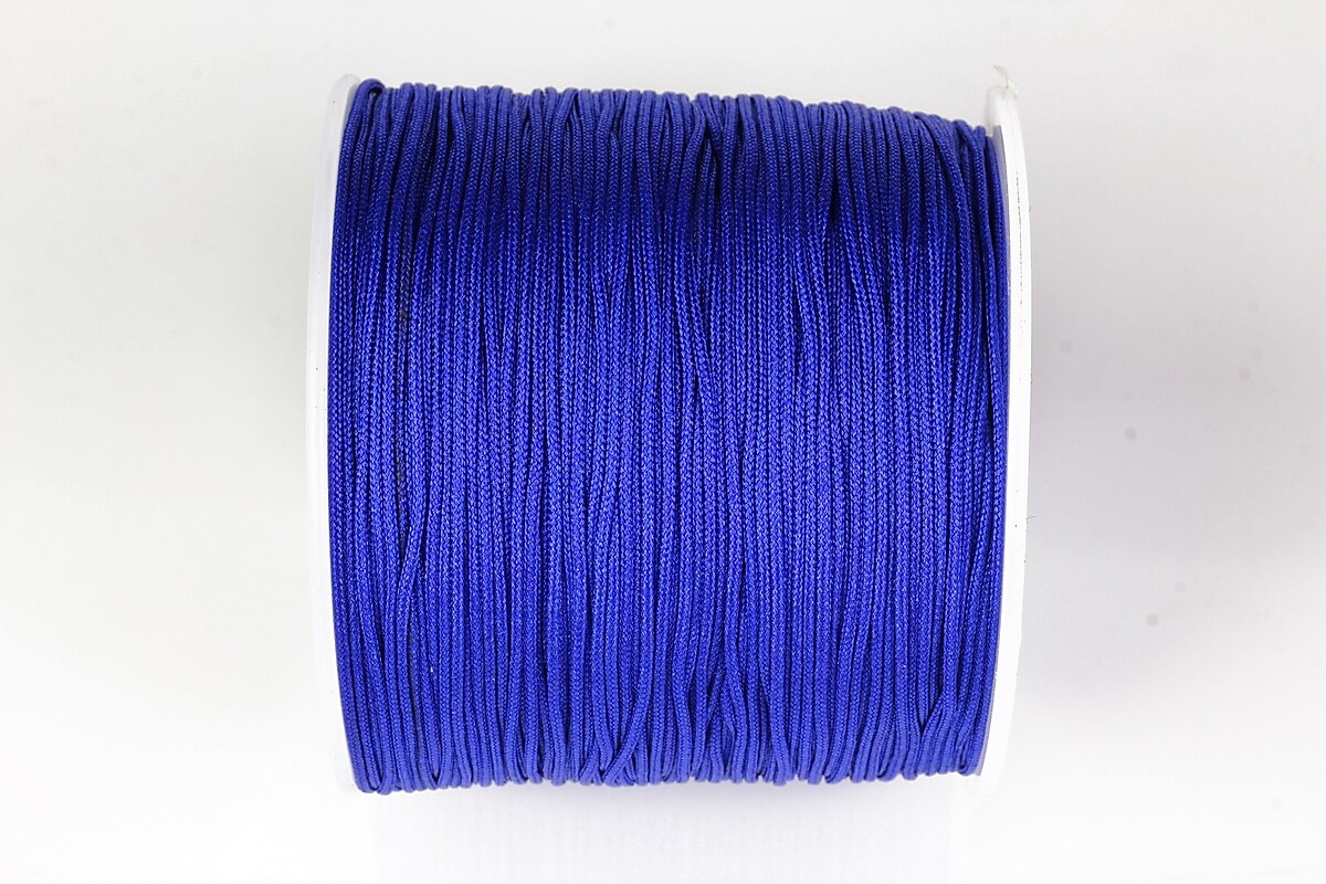 Snur nylon pentru bratari grosime 0,8mm, rola de 100m - albastru cobalt