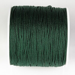 Snur nylon pentru bratari grosime 0,8mm, rola de 100m - verde inchis