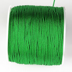 Snur nylon pentru bratari grosime 0,8mm, rola de 100m - verde