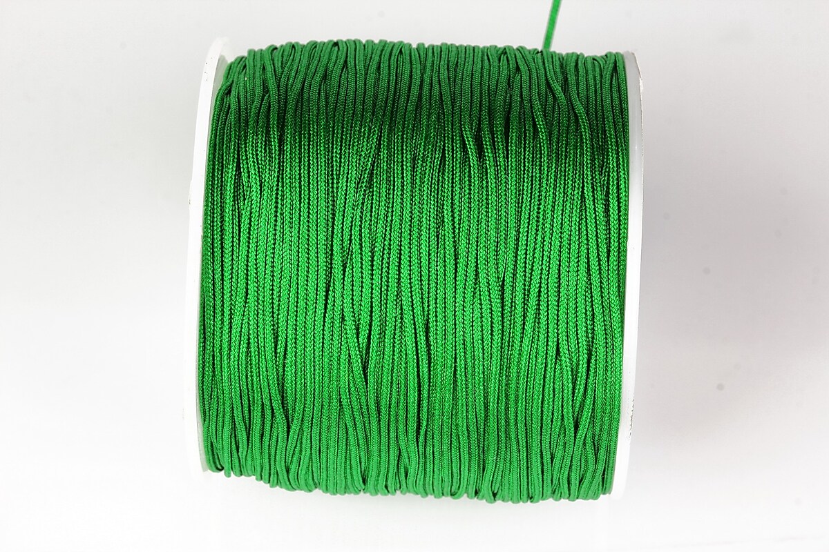 Snur nylon pentru bratari grosime 0,8mm, rola de 100m - verde